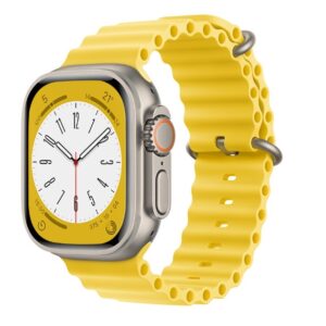 CORREA OCEAN PARA APPLE WATCH 42-44-45-49 MM COLOR AMARILLO
