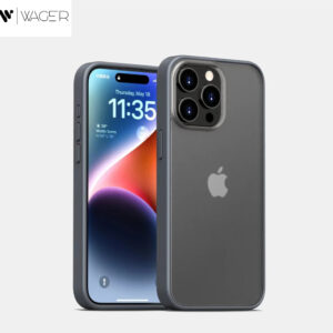 CASE PARA IPHONE 15 PRO MATE COLOR GRIS – MARCA WAGER