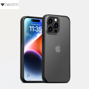 CASE PARA IPHONE 12 PRO MAX MATE COLOR NEGRO – MARCA WAGER