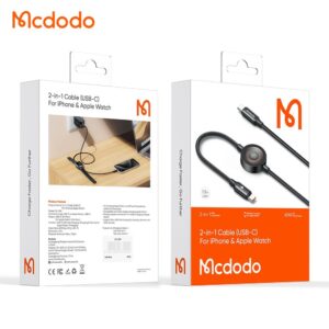 CABLE 2 EN 1 (ANDROID+SAMSUNG WATCH) 60W TIPO C – MARCA MCDODO