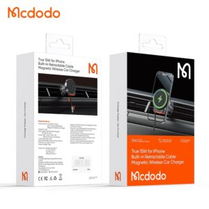 SOPORTE DE CARGA MAGNETICO E INALAMBRICO 15W PARA AUTO – MARCA MCDODO